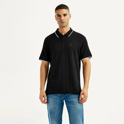 LEVI'S® MEN'S SLIM FIT POLO T-SHIRT - BLACK