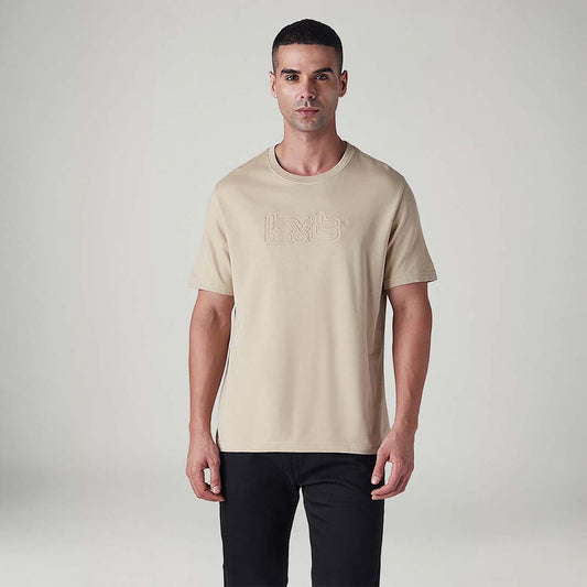 LEVI'S® MEN'S EMBROIDERED REGULAR FIT T-SHIRT - NEUTRAL