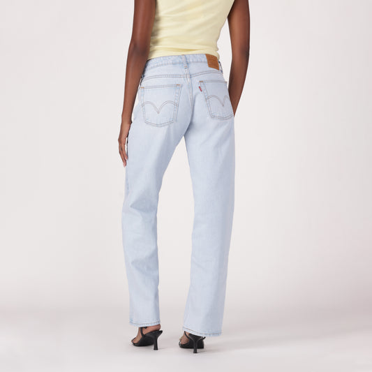 LEVI'S® WOMEN'S LOW LOOSE JEANS - LIGHT INDIGO - WORN IN