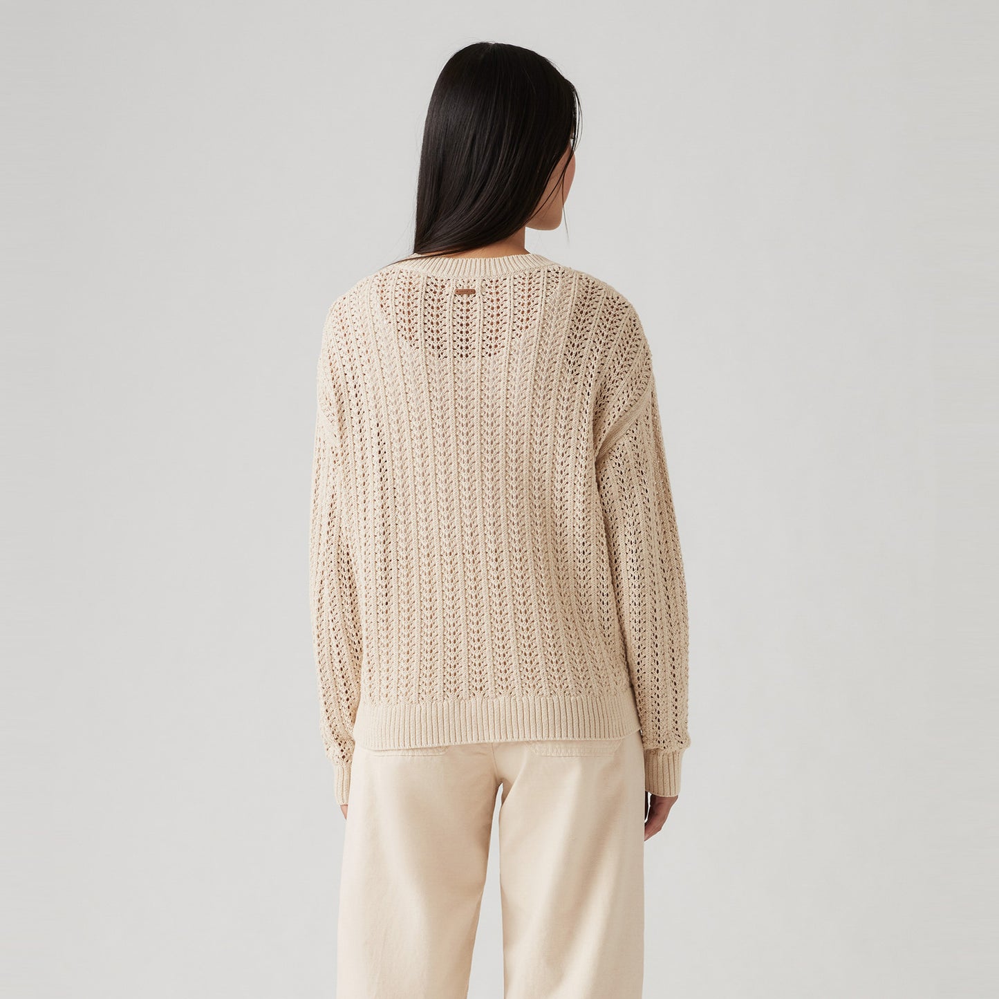 LEVI'S® WOMEN'S SUNRISE CROCHET SWEATER - NEUTRAL