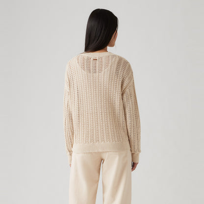 LEVI'S® WOMEN'S SUNRISE CROCHET SWEATER - NEUTRAL