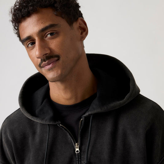 LEVI'S® MEN'S HAYES BOXY FULL ZIP SWEATSHIRT - GREY