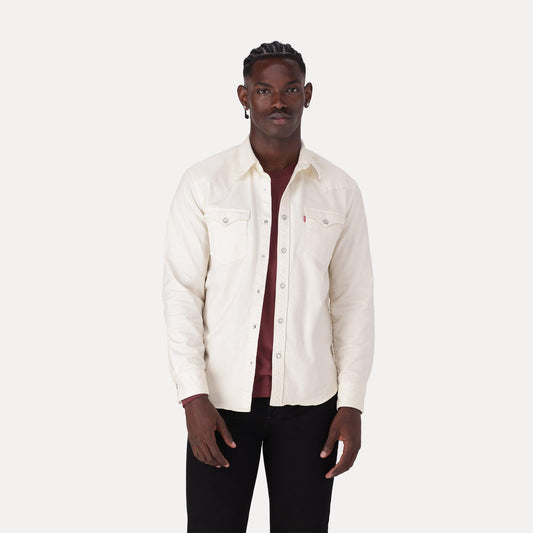 BARSTOW STANDARD FIT WESTERN SHIRT - WHITE
