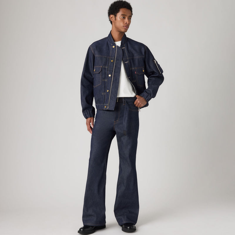 LEVI’S® X SACAI BELTED FLARE PANTS - RIGID BLUE