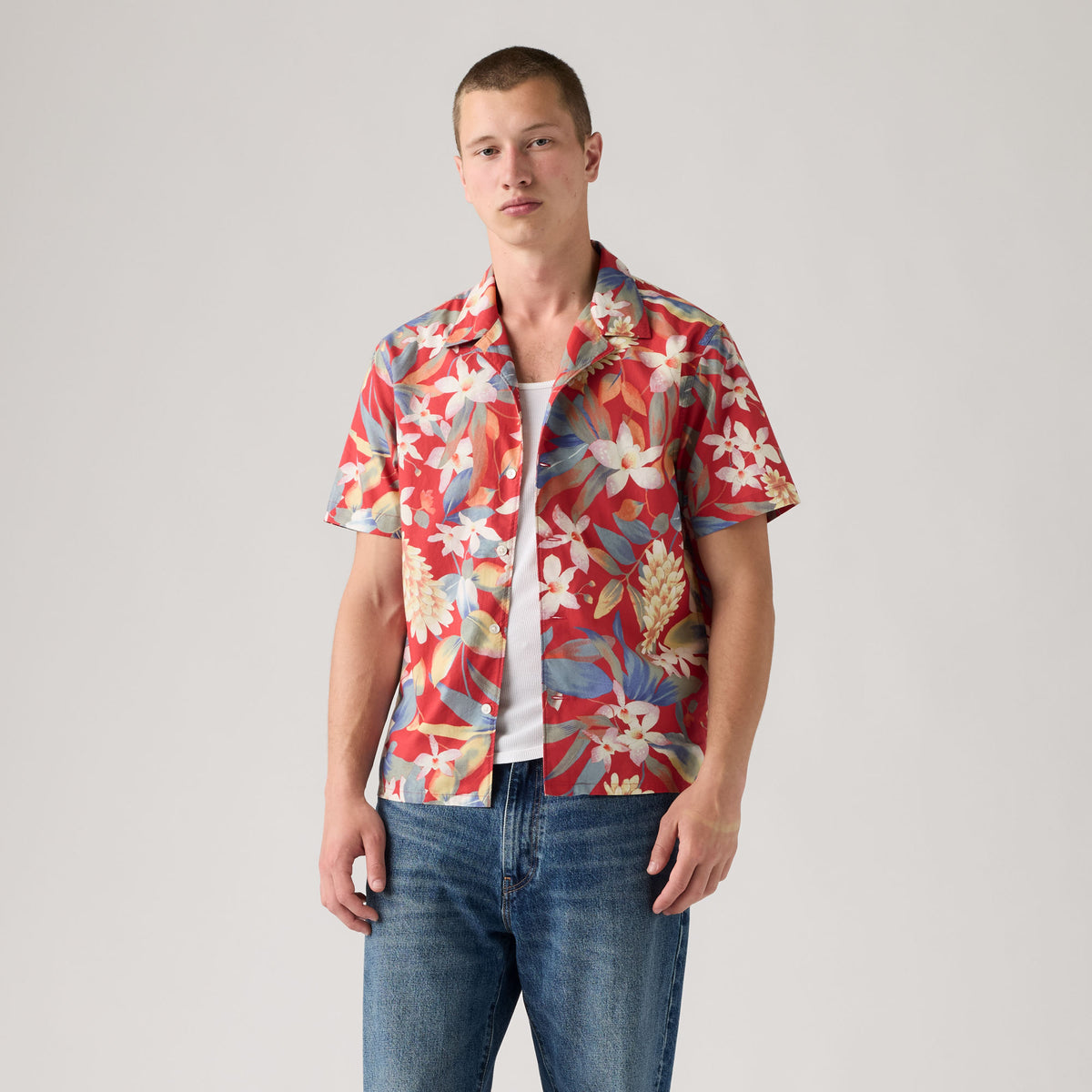 LEVI'S® MEN'S SUNSET CAMP STANDARD FIT SHIRT - MULTI-COLOR