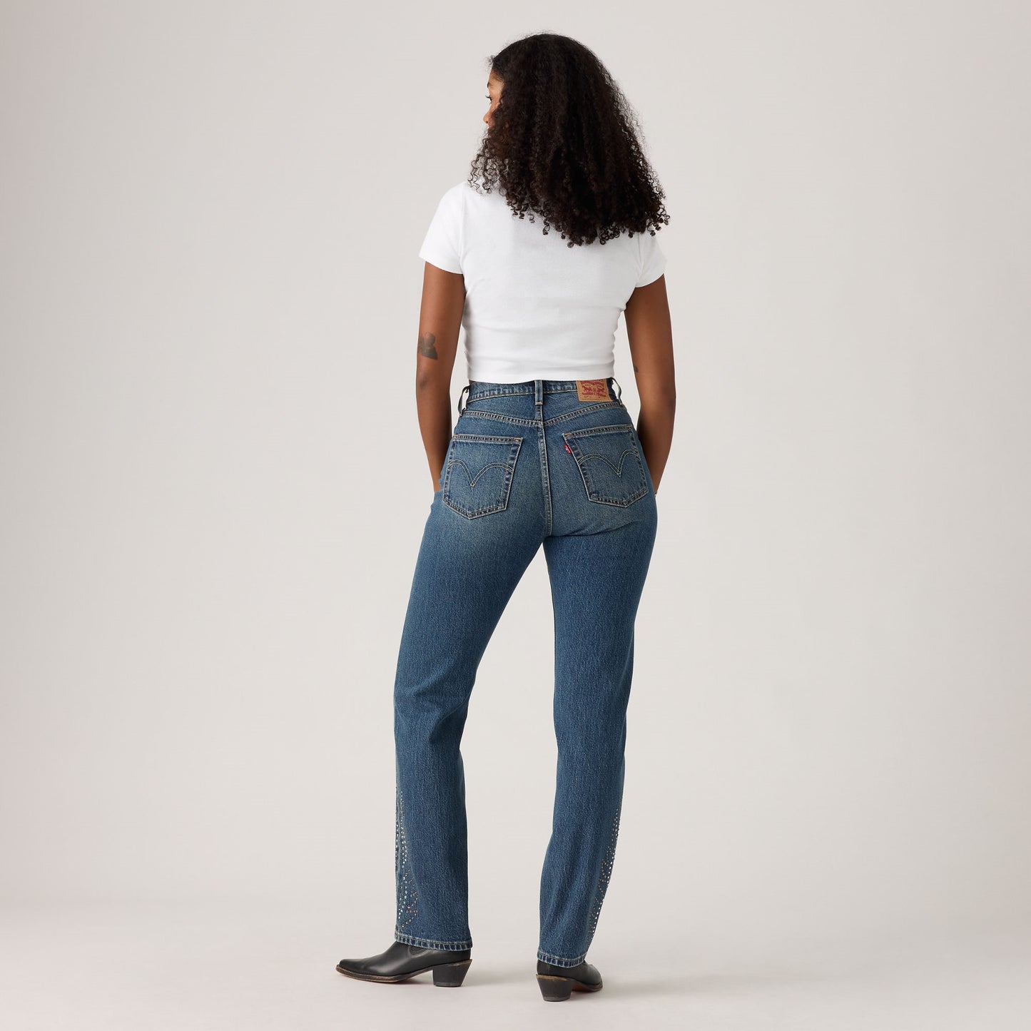 LEVI'S® WOMEN'S 501® CURVE JEANS - MED INDIGO - WORN IN