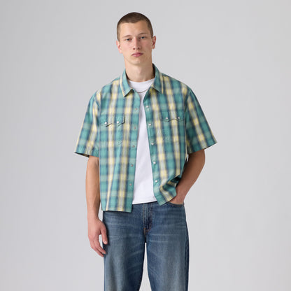 LEVI'S® MEN'S SHORT-SLEEVE BOXY WESTERN SHIRT - MULTI-COLOR