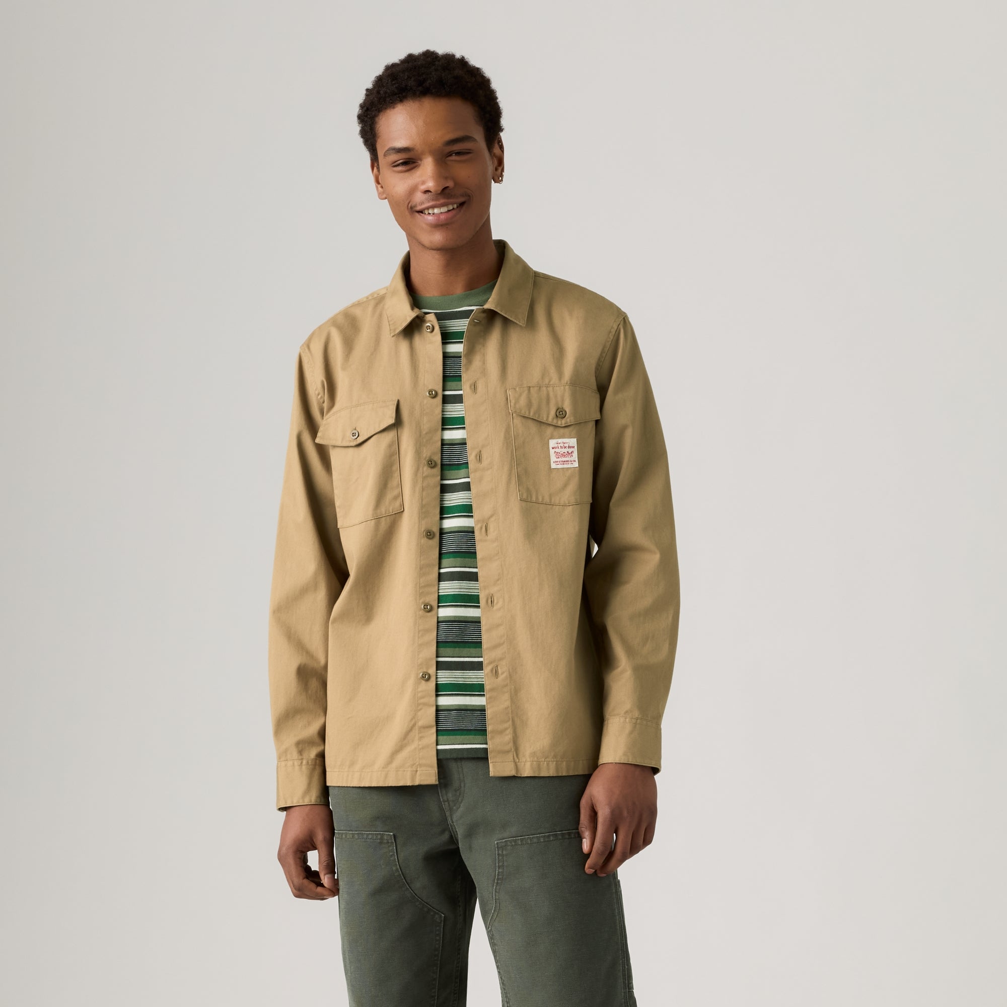 LEVI'S® MEN'S LONG-SLEEVE WORKER SHIRT - MULTI COLOUR