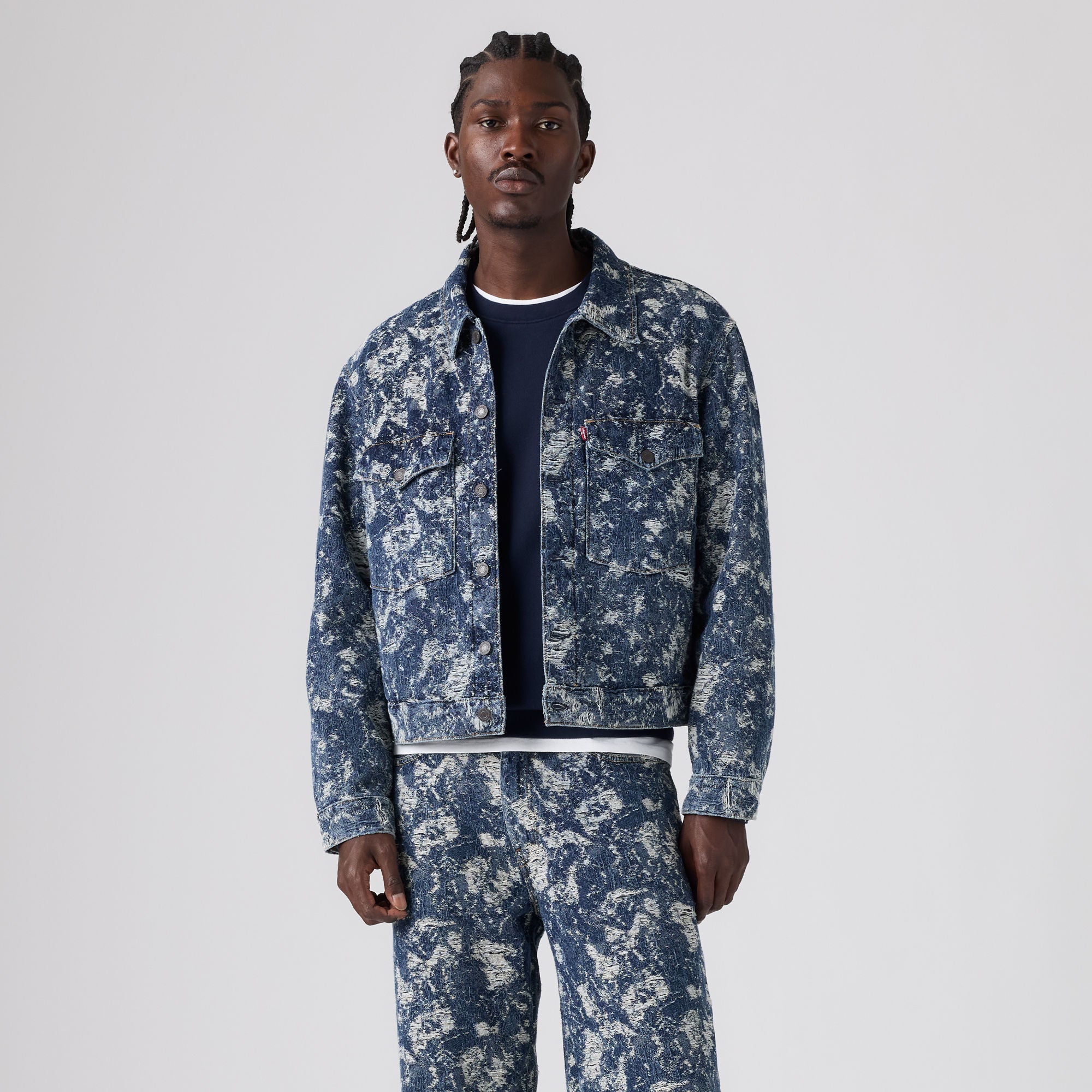 LEVI'S® MEN'S EMBARCADERO STATION JACKET - MED INDIGO - WORN IN