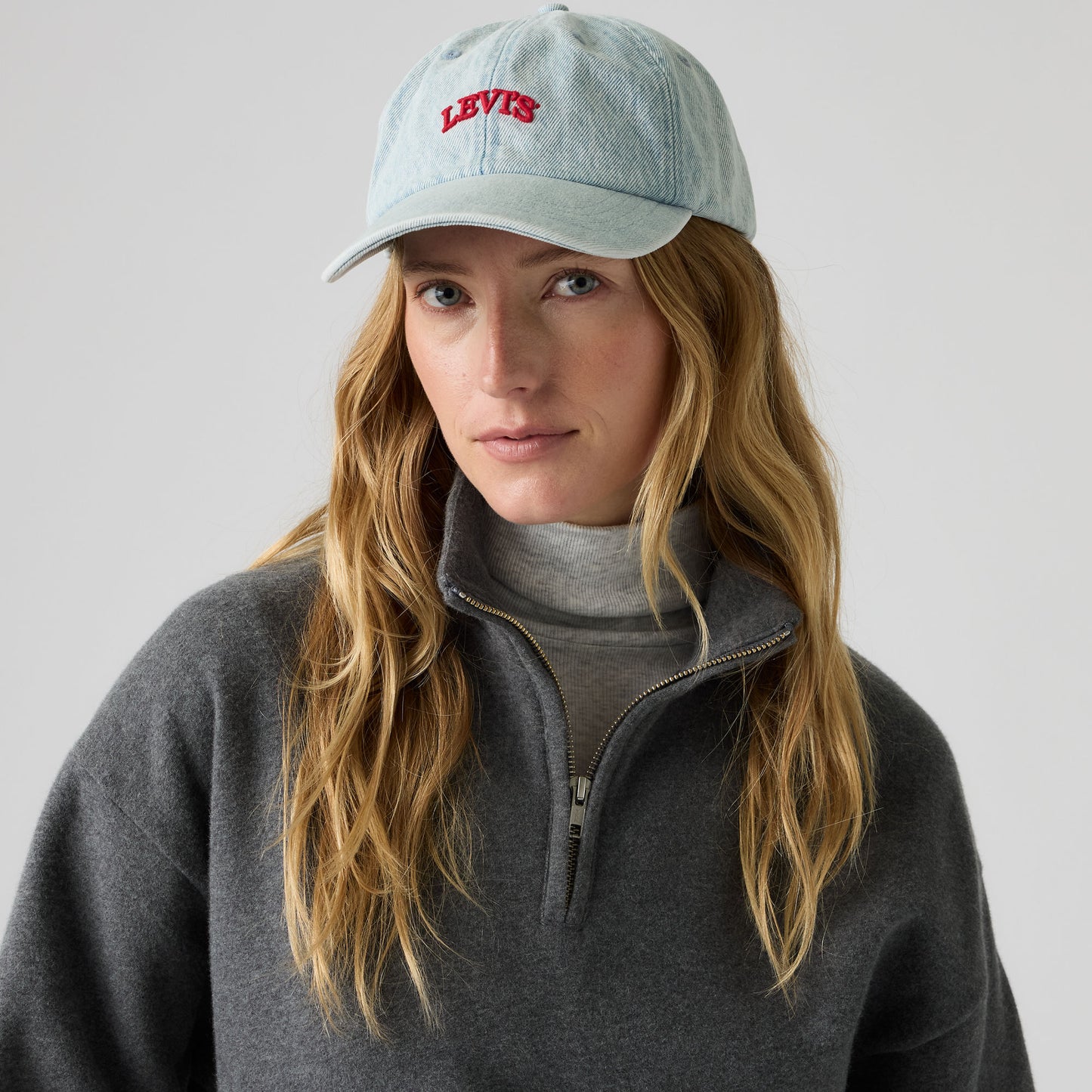 LEVI'S® WOMEN'S BAYVIEW CAP - LIGHT INDIGO - FLAT FINISH