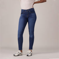 LEVI'S® WOMEN'S CURVY SKINNY  - DARK INDIGO  WORN IN