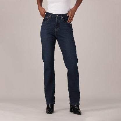 LEVI'S® WOMEN'S 501® ORIGINAL JEANS - DARK INDIGO - WORN IN