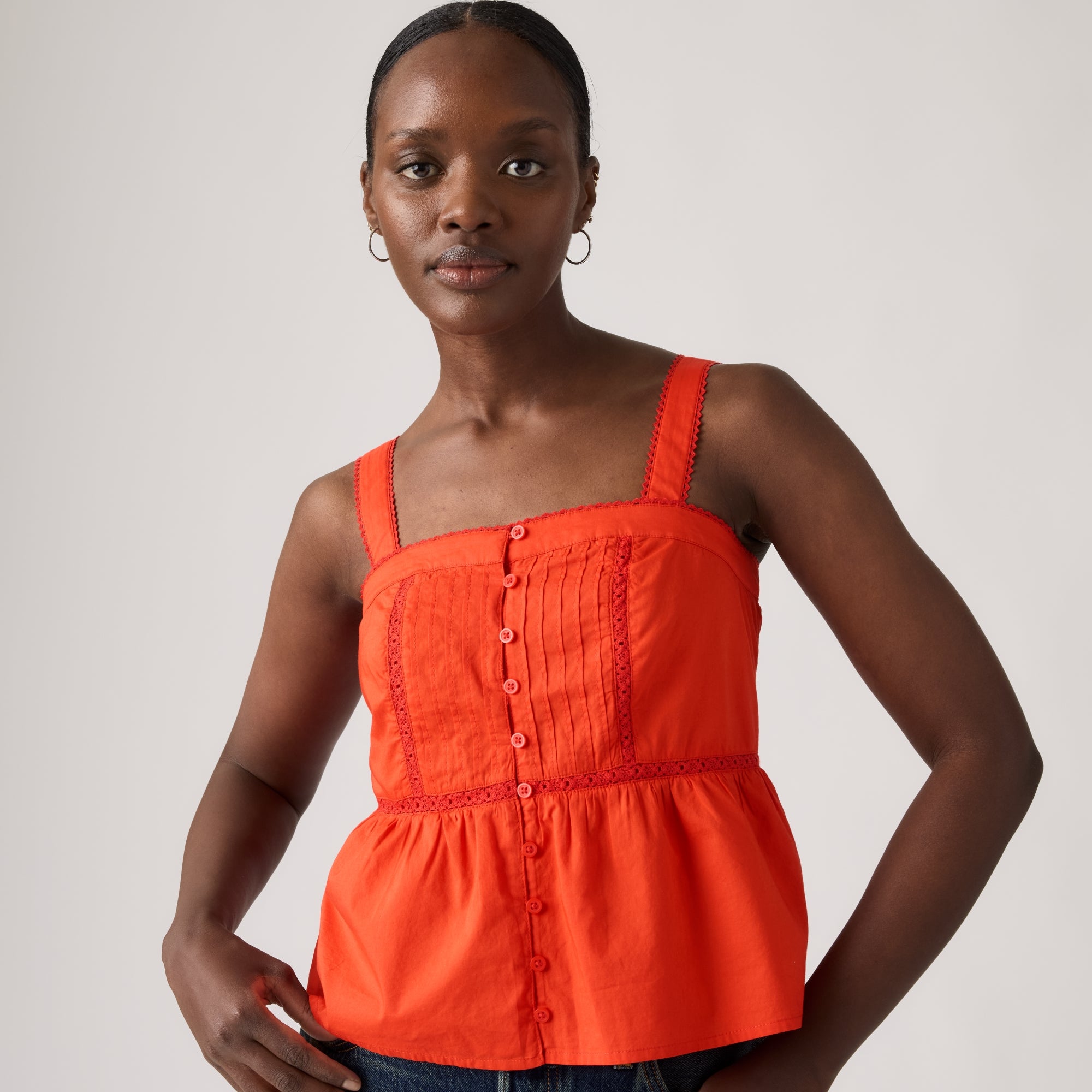 LEVI'S® WOMEN'S MIMI BLOUSE - RED