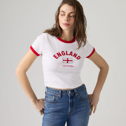 LEVI'S® ENGLAND WOMEN'S RINGER TEE - MULTI COLOUR