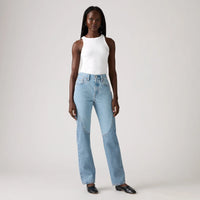 LEVI'S® WOMEN'S 501® ORIGINAL JEANS - MED INDIGO - WORN IN