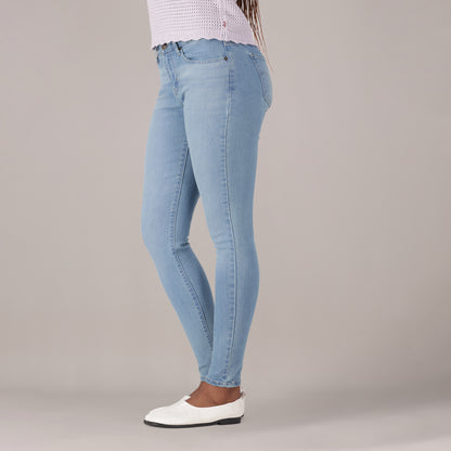 LEVI'S® WOMEN'S CURVY SUPER SKINNY  - LIGHT INDIGO - WORN IN