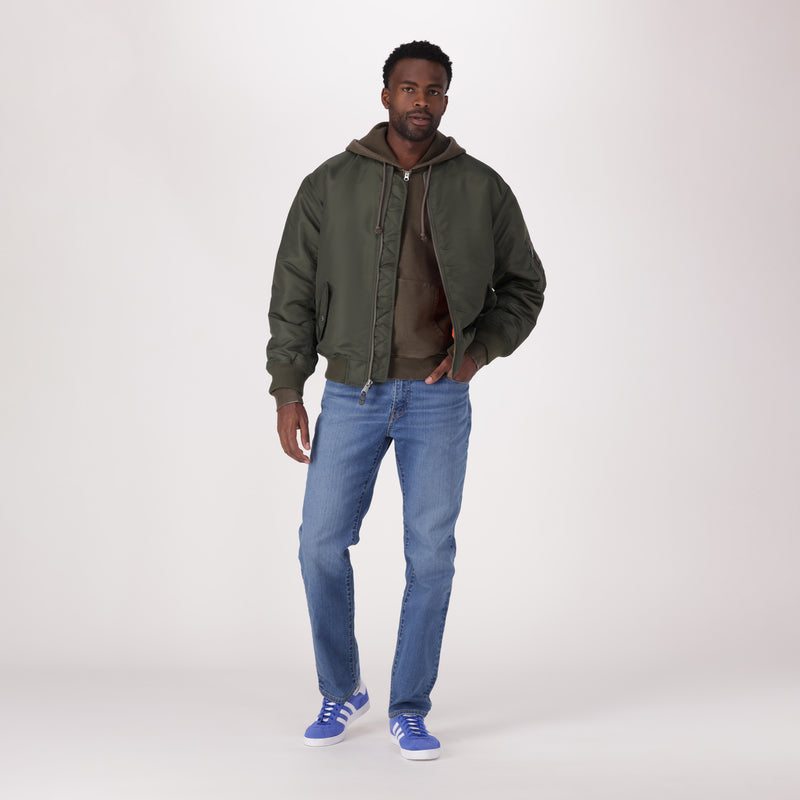 LEVI'S® MEN'S 541™ ATHLETIC TAPER JEANS - MED INDIGO - WORN IN