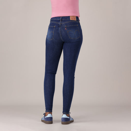 LEVI'S® WOMEN'S CURVY SUPER SKINNY - DARK INDIGO - WORN IN