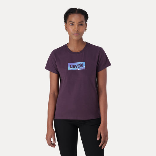 THE PERFECT TEE ZA AURORA PHOTO HL FILL- PURPLE