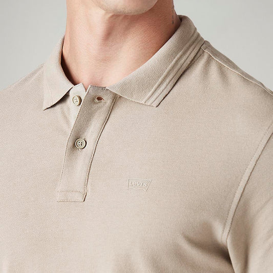 LEVI'S® MEN'S SOLID SLIM FIT COMMUTER POLO T-SHIRT - NEUTRAL
