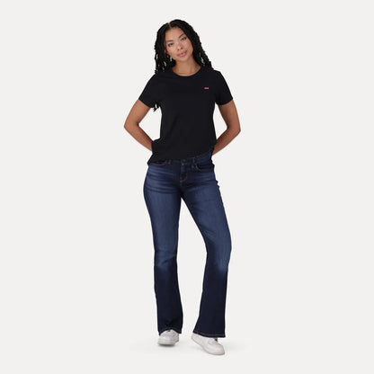 LEVI'S® WOMEN'S CURVY FLARE - DARK INDIGO - WORN IN
