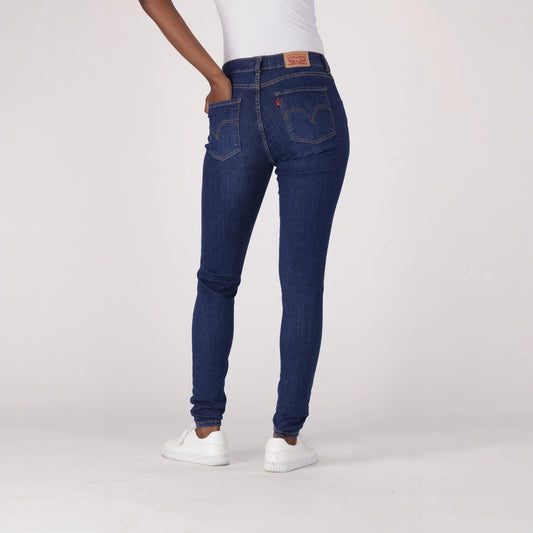 LEVI'S® CURVY SUPER SKINNY - DARK INDIGO - WORN IN