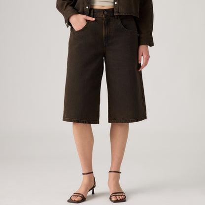 LEVI'S® WOMEN'S SUPER BAGGY JORTS - BLACK