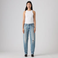 LEVI'S® WOMEN'S LOOSE TAPER JEANS - MED INDIGO - WORN IN