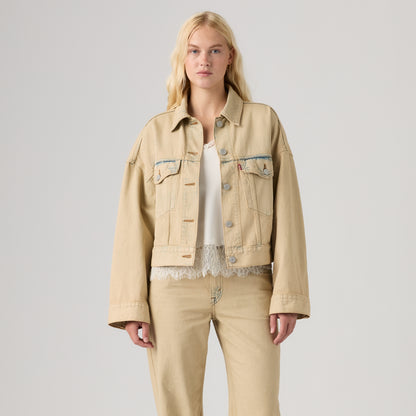 LEVI'S® WOMEN'S LOOSE CROP TRUCKER JACKET - NEUTRAL