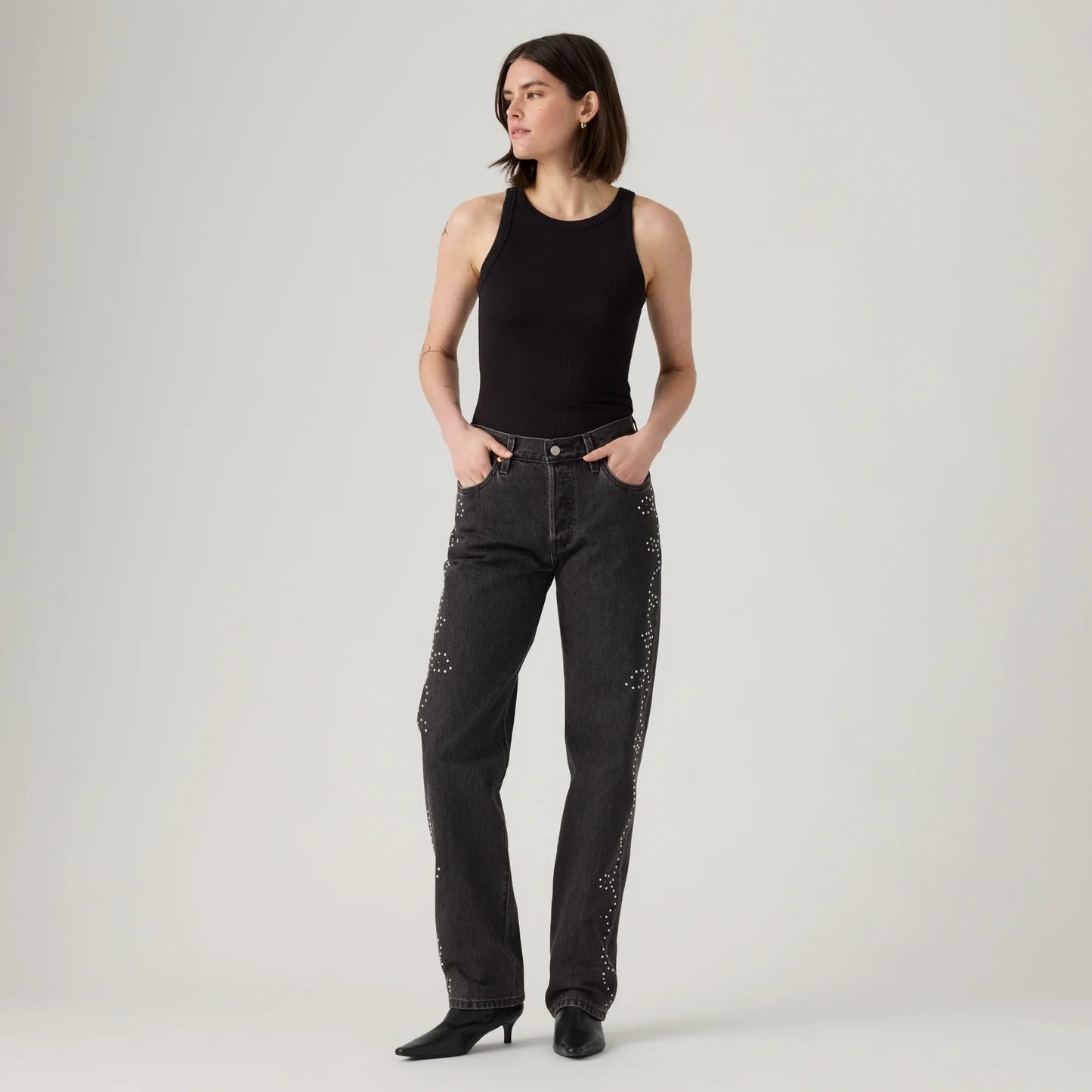 LEVI'S® WOMEN'S 501® '90S JEANS - MED INDIGO - WORN IN
