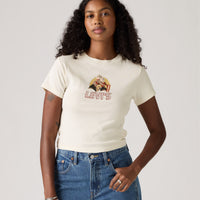 LEVI'S® WOMEN'S GRAPHIC ESSENTIAL SPORTY TEE - WHITE