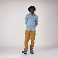 LEVI'S® MEN'S CLASSIC STANDARD FIT WESTERN SHIRT - MED INDIGO - FLAT FINISH