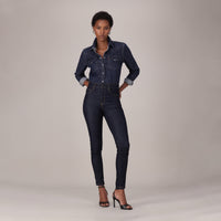 LEVI'S® WOMEN'S 720 HIGH-RISE SUPER SKINNY JEANS - DARK INDIGO - FLAT FINISH