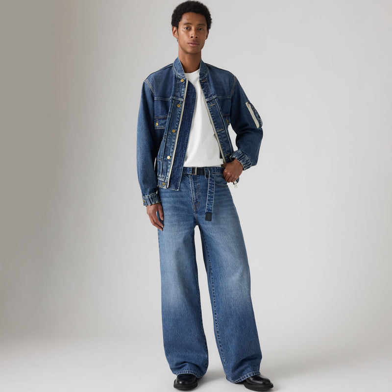 LEVI’S® X SACAI BELTED WIDE PANTS - VINTAGE BLUE