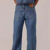 LEVI'S® WOMEN'S LOW LOOSE JEANS - MED INDIGO - WORN IN