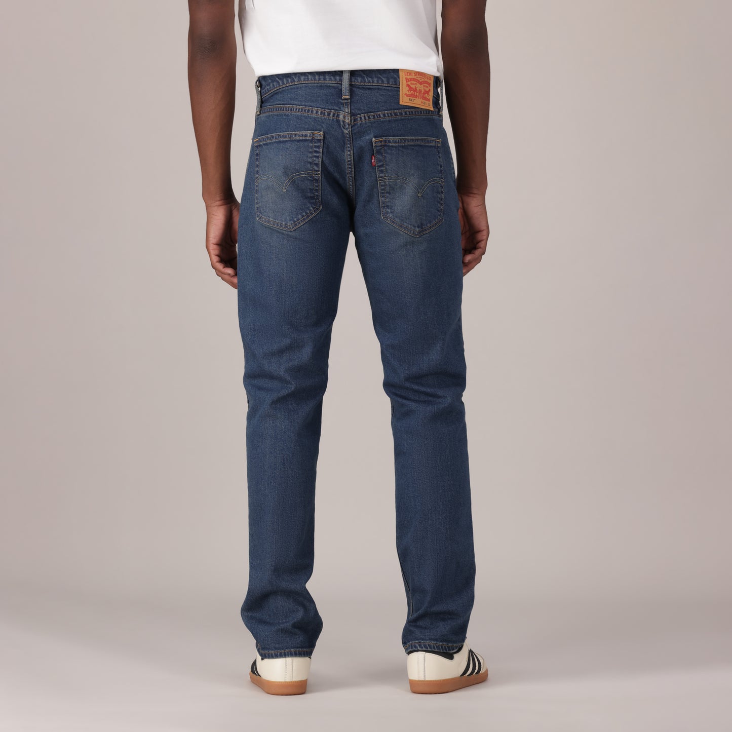 LEVI'S® MEN'S 541™ ATHLETIC TAPER JEANS - MED INDIGO - WORN IN