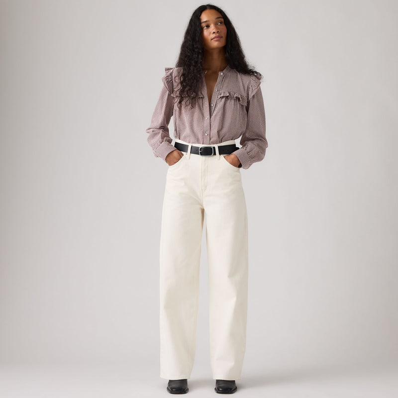 Levi's® Women's Cinch Baggy Jeans - Med Indigo - Worn In
