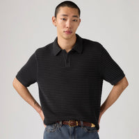 LEVI'S® MEN'S LAGUNA SWEATER POLO - BLACK