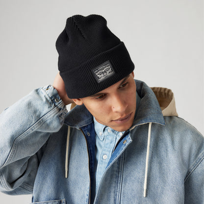LEVI'S® MEN'S BACKPATCH BEANIE - BLACK