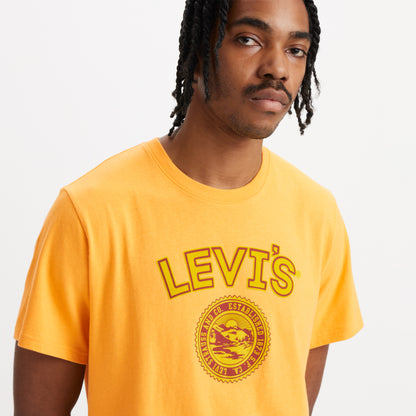 LEVI'S® MEN'S RELAXED FIT SHORT-SLEEVE GRAPHIC T-SHIRT - ORANGE