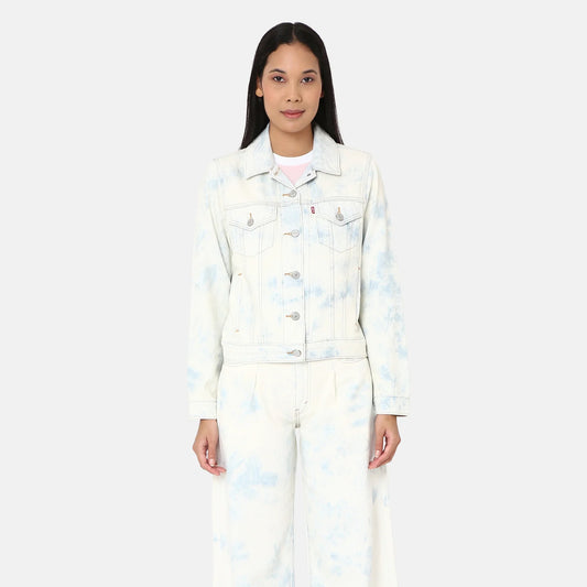 LEVI’S® WOMEN'S ORIGINAL TRUCKER JACKET - LIGHT INDIGO - WORN IN
