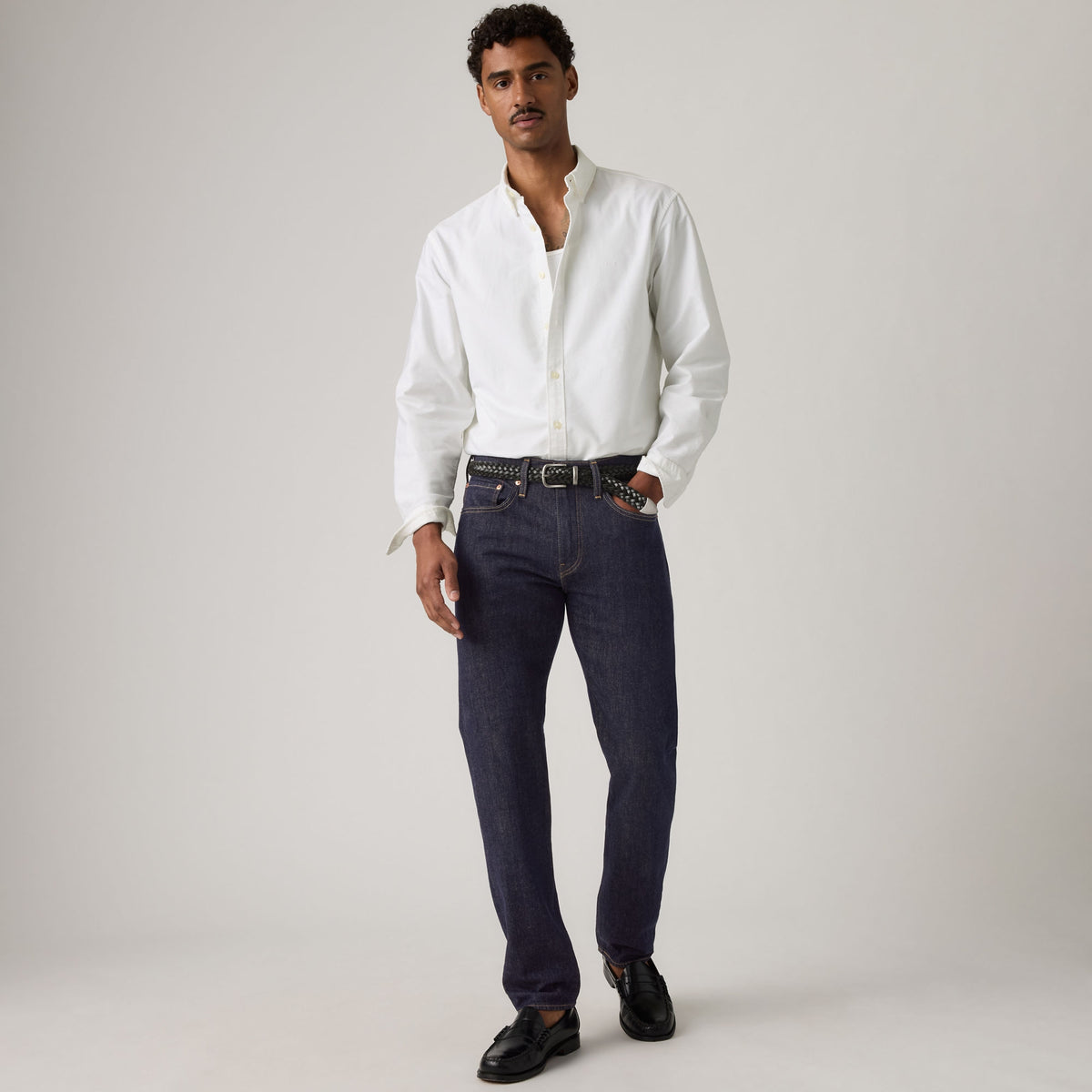 LEVI'S® MEN'S 502™ TAPER JEANS - DARK INDIGO - FLAT FINISH