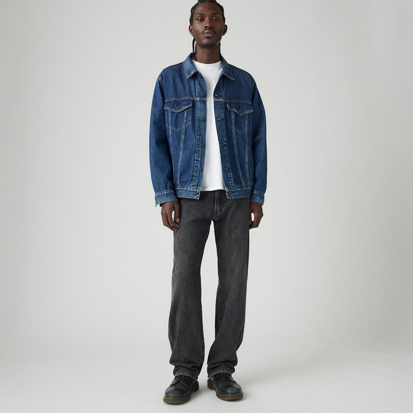 LEVI'S® MEN'S 555™ RELAXED STRAIGHT JEANS - BLACK