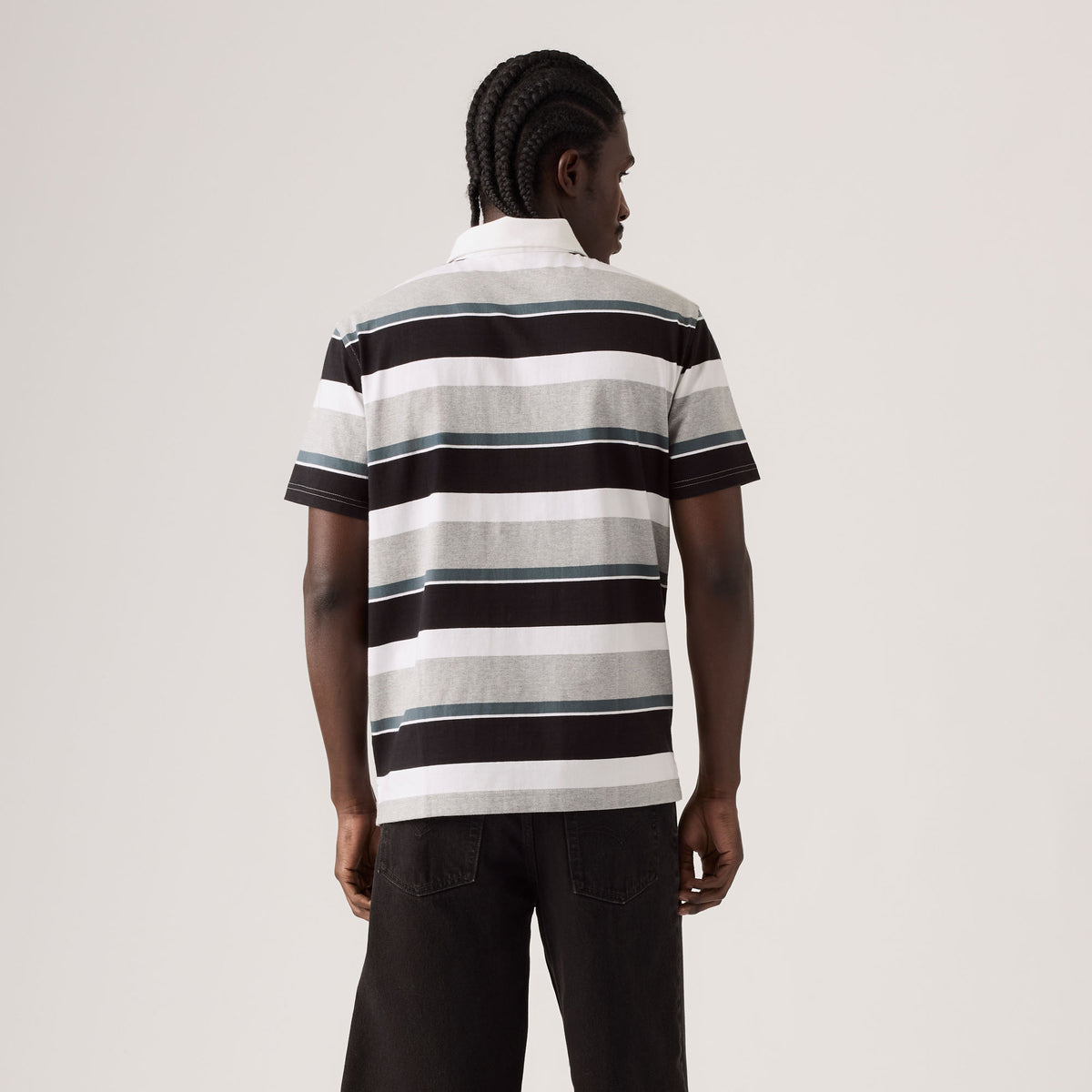 LEVI'S® MEN'S CLASSIC SHORT-SLEEVE RUGBY SHIRT - MULTI-COLOR