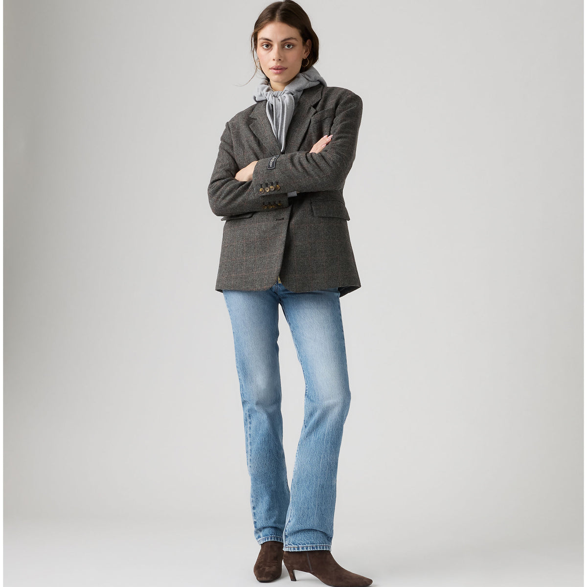 LEVI'S® WOMEN'S 501® ORIGINAL JEANS - MED INDIGO - WORN IN