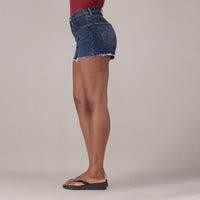 LEVI'S® WOMEN'S 501® CURVE SHORTS - DARK INDIGO - WORN IN