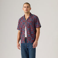 LEVI'S® MEN'S SHORT-SLEEVE SUNSET STANDARD CAMP SHIRT - MULTI COLOUR
