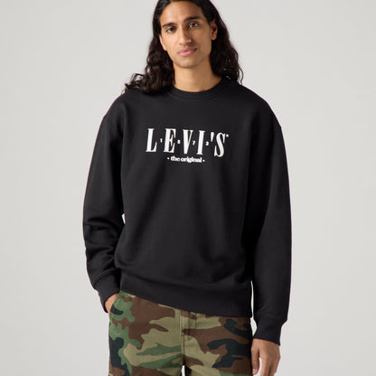 LEVI'S® MEN'S RELAXED GRAPHIC CREWNECK SWEATSHIRT - BLACK