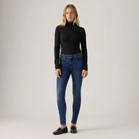 LEVI’S® WOMEN'S 721 HIGH-RISE SKINNY JEANS - DARK INDIGO - WORN IN