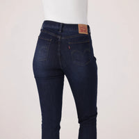 LEVI'S® WOMEN'S CURVY HIGH-RISE SUPER SKINNY - DARK INDIGO - WORN IN